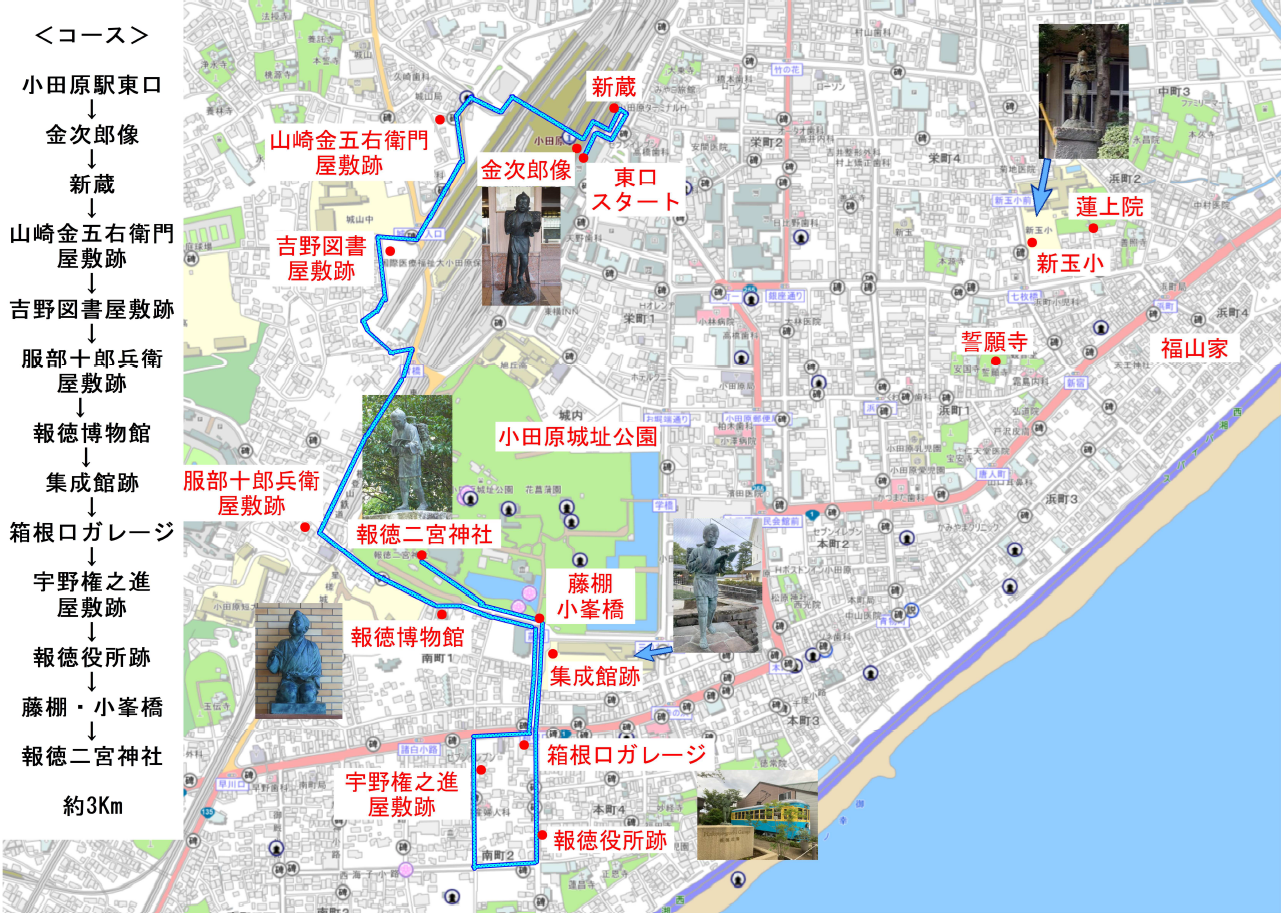 二宮尊徳ゆかりの地マップ